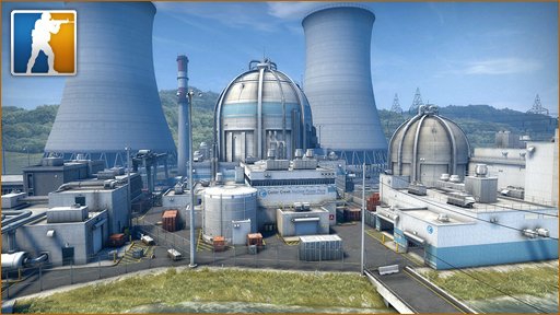 An image of an industrial plant in a video game.